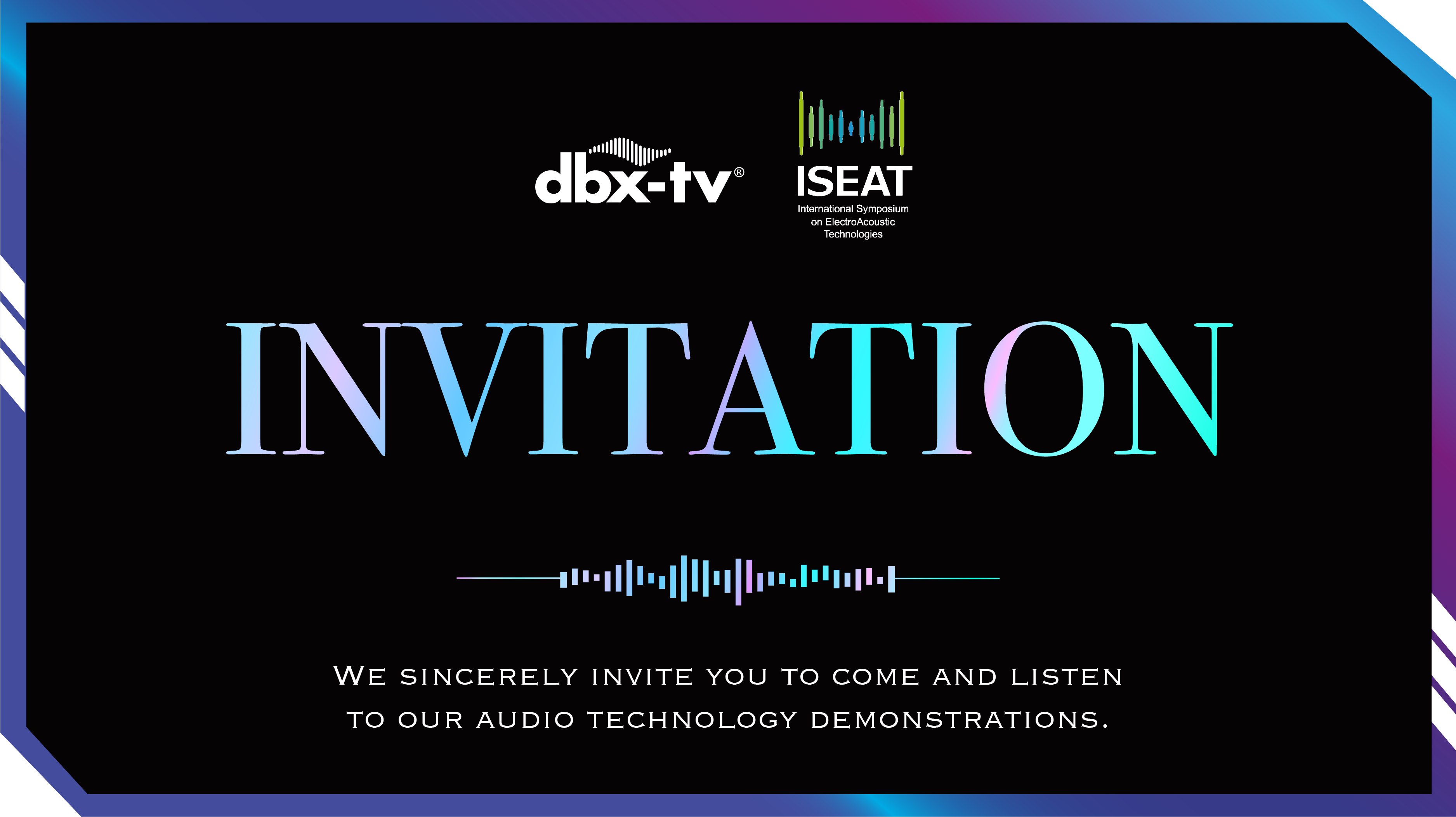 【Exciting News】We’re thrilled to showcase our audio enhancement technology at this week’s ISEAT conference in Shenzhen (18/3 – 19/3)!